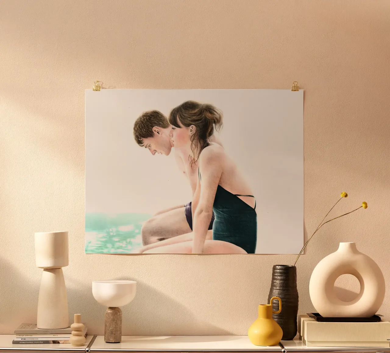Normal People poster con telaio in legno da heiyoum