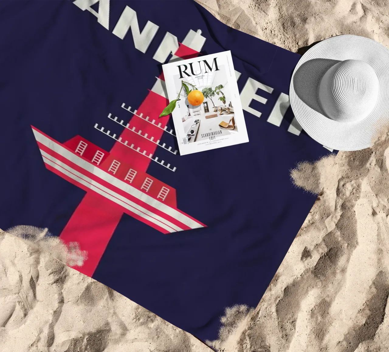 Mannheim strandhanddoek van Designliga Products GmbH & Co. KG