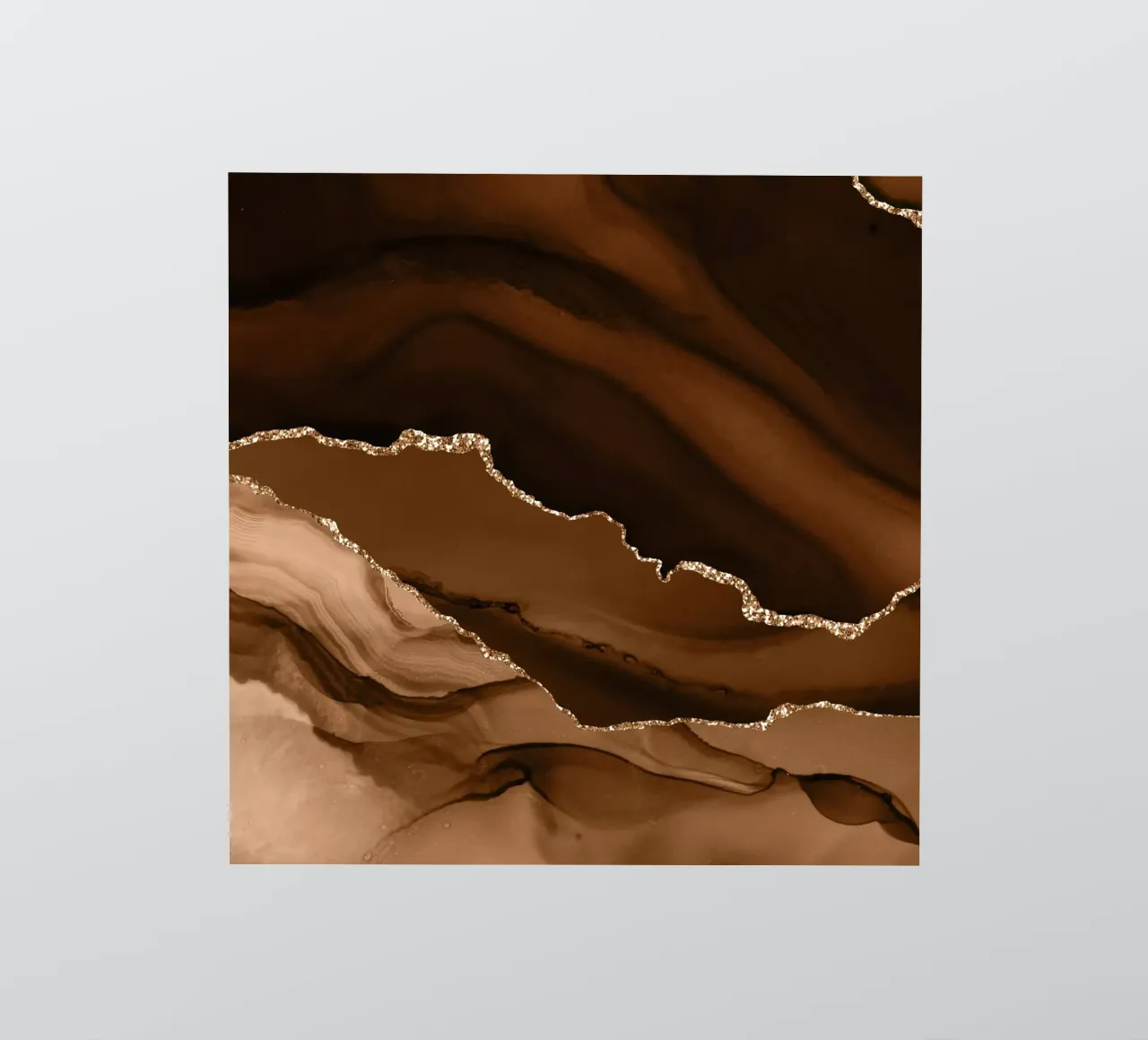 Brown & Gold Agate Texture 12 sticker by Gemstone Textures
