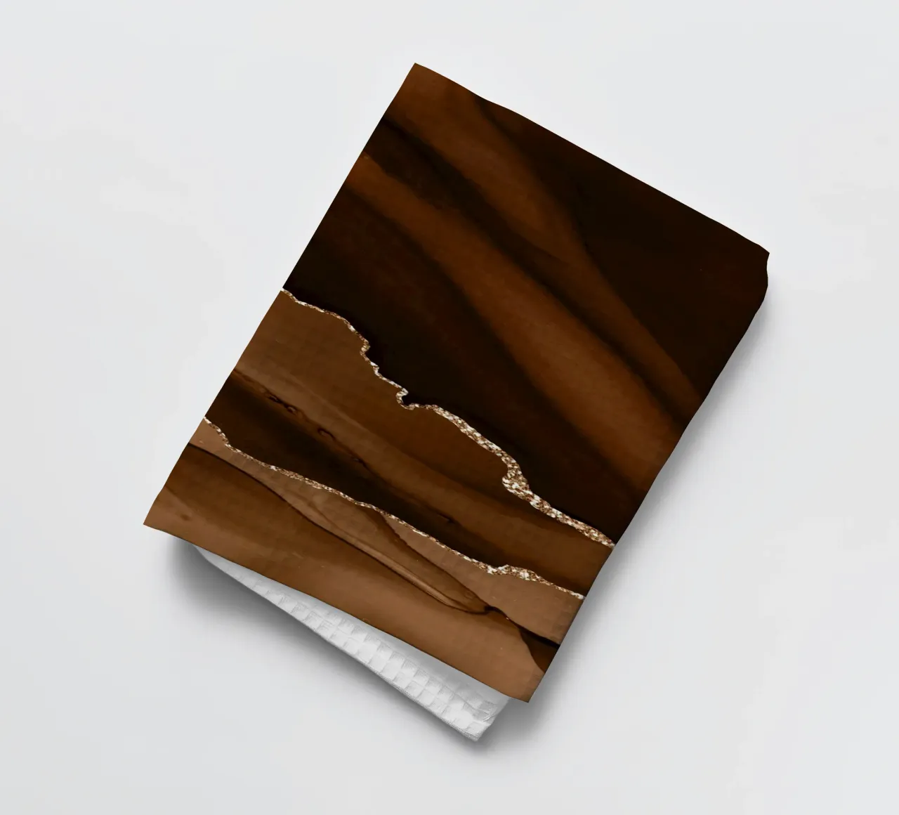 Agata marrone e oro Texture 12 canovaccio da cucina da Gemstone Textures