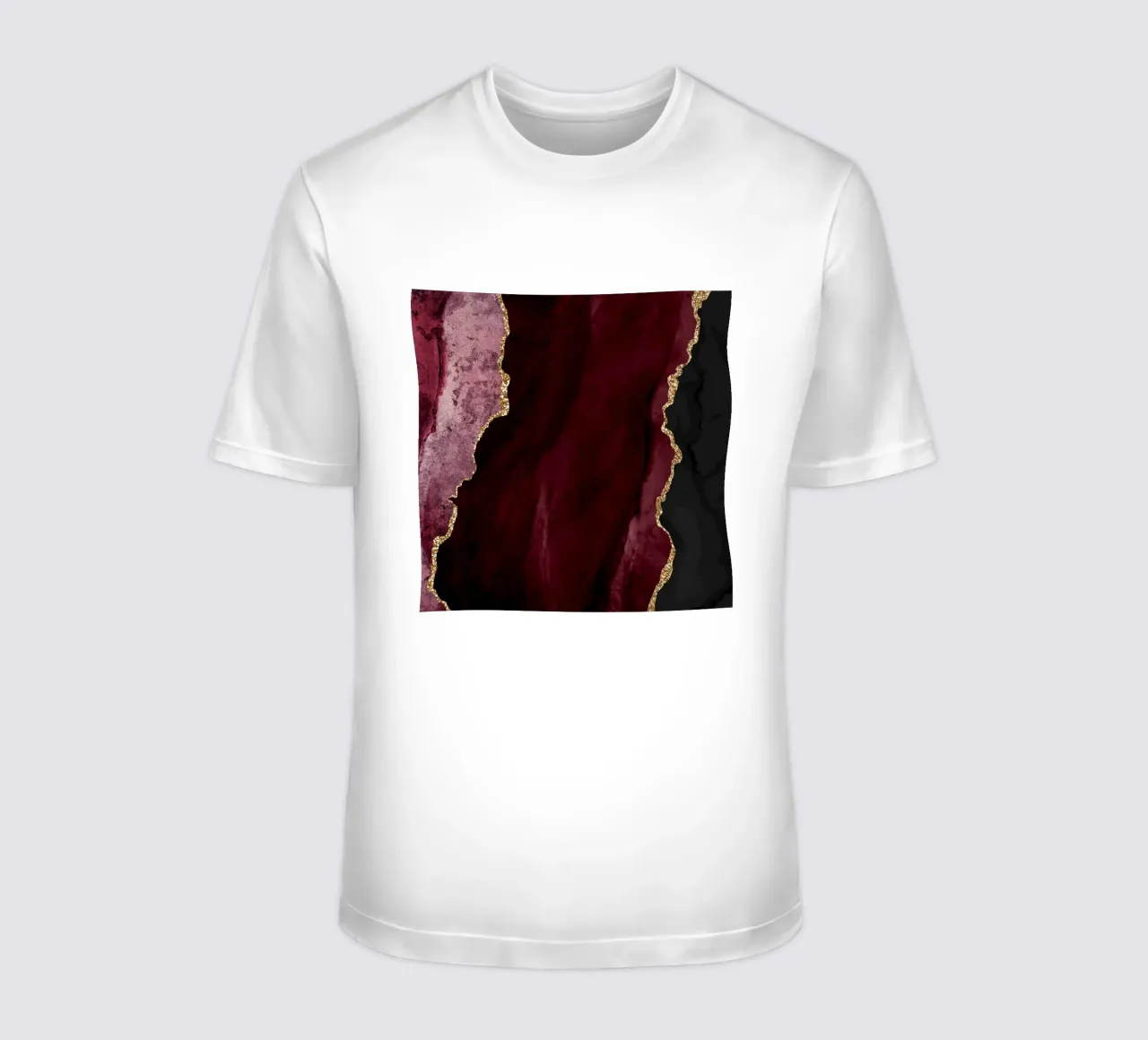 Texture Agata Borgogna e Oro 01 t-shirt da Gemstone Textures