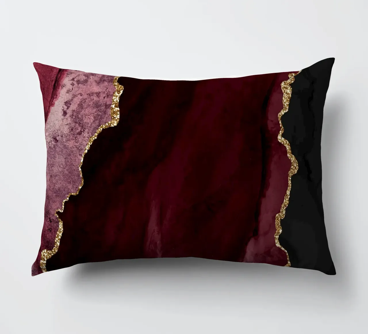 Texture Agata Borgogna e Oro 01 cuscino da Gemstone Textures