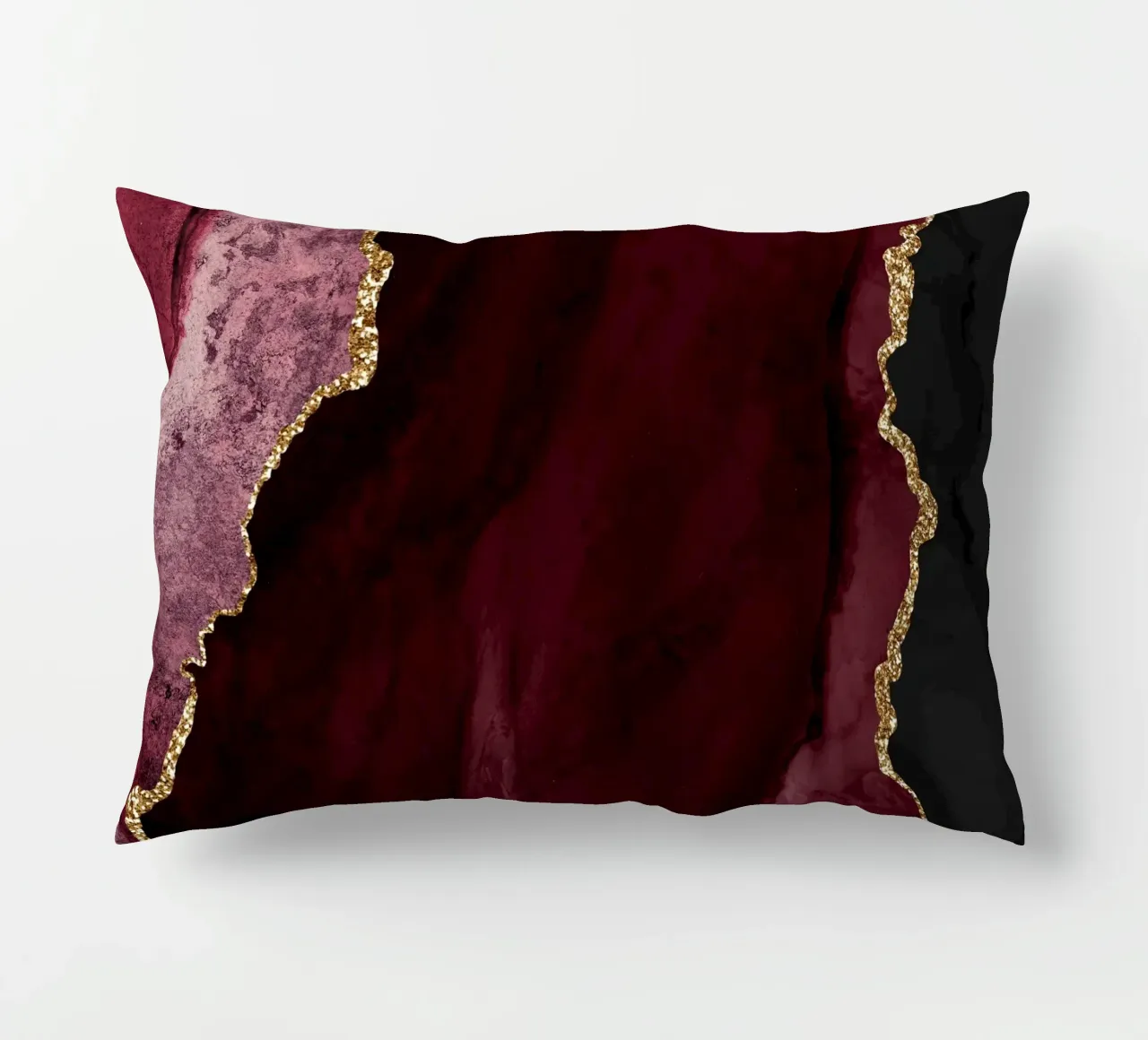 Texture Agata Borgogna e Oro 01 cuscino da Gemstone Textures