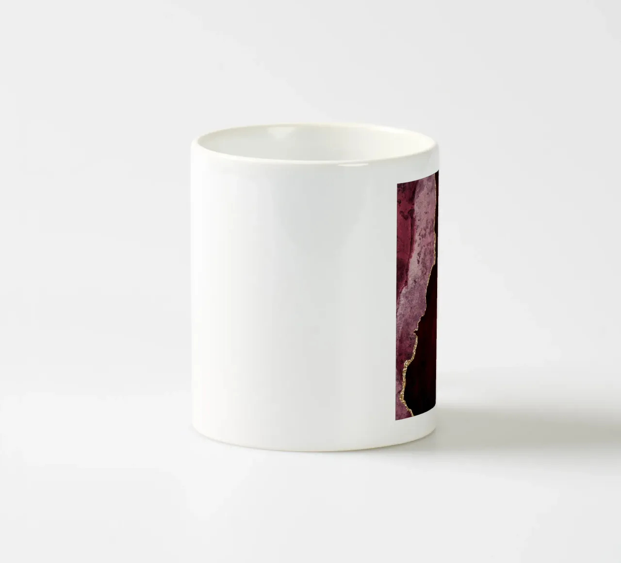 Texture Agata Borgogna e Oro 01 tazza in ceramica da Gemstone Textures