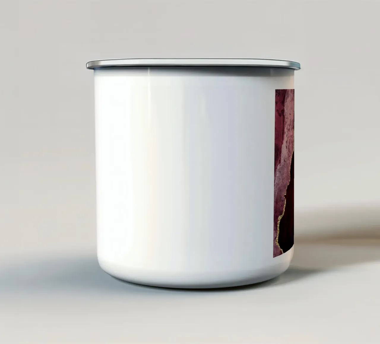 Texture Agata Borgogna e Oro 01 tazza in smalto da Gemstone Textures