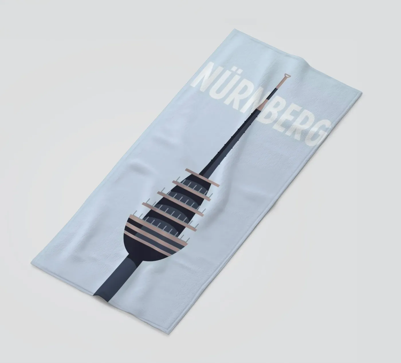 Nürnberg beach towel by Designliga Products GmbH & Co. KG