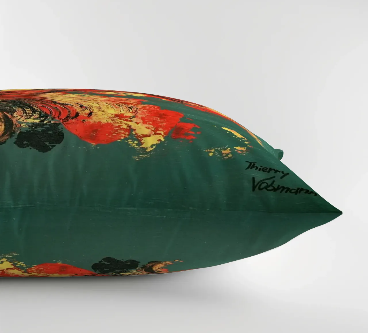 IDEAL GIFT 128 decorative cushion by Thierry Vobmann Abstract painting
