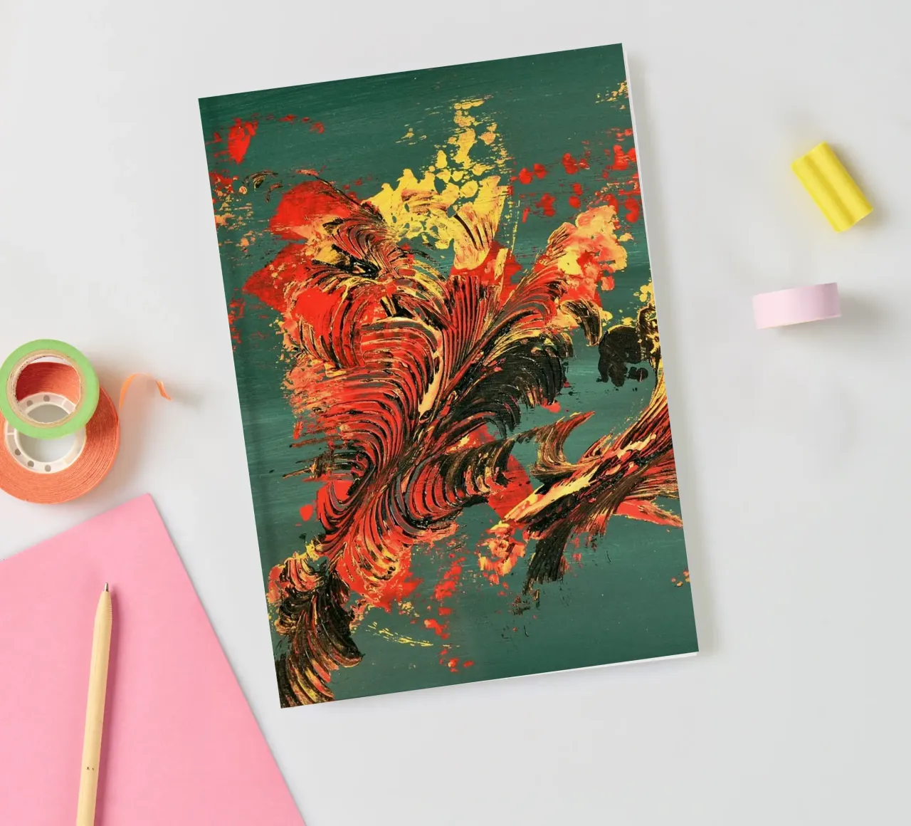 IDEAL GIFT 128 notebook by Thierry Vobmann Abstract painting