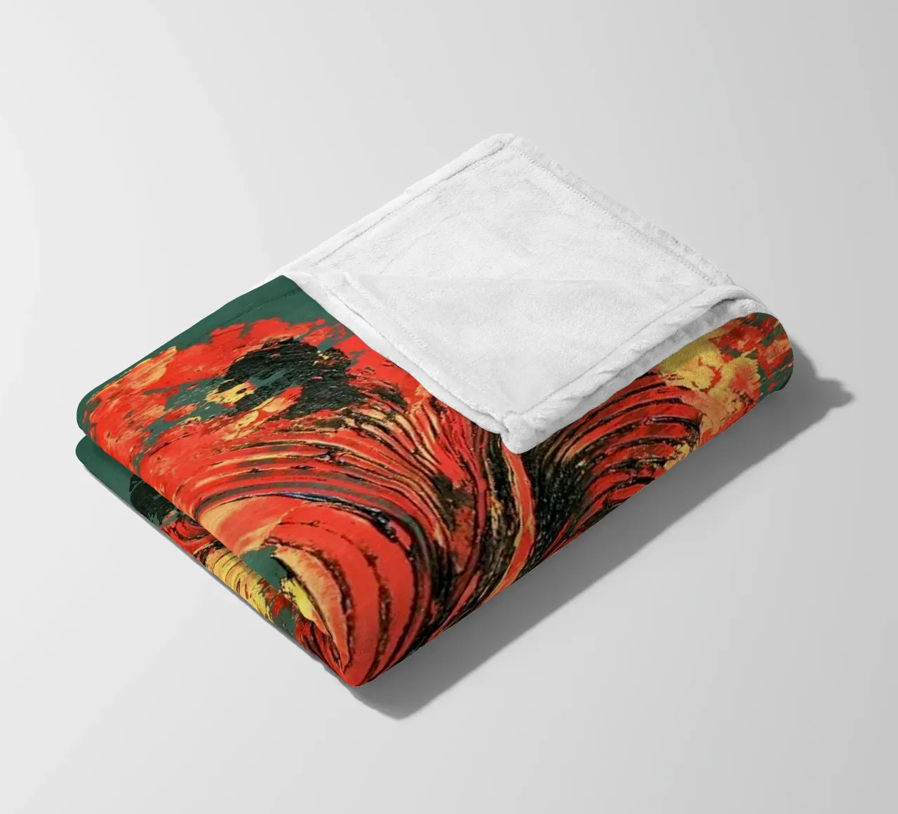 IDEAL GIFT 128 fleece blanket by Thierry Vobmann Abstract painting