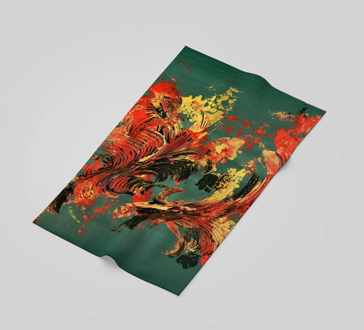 IDEAL GIFT 128 beach towel by Thierry Vobmann Abstract painting