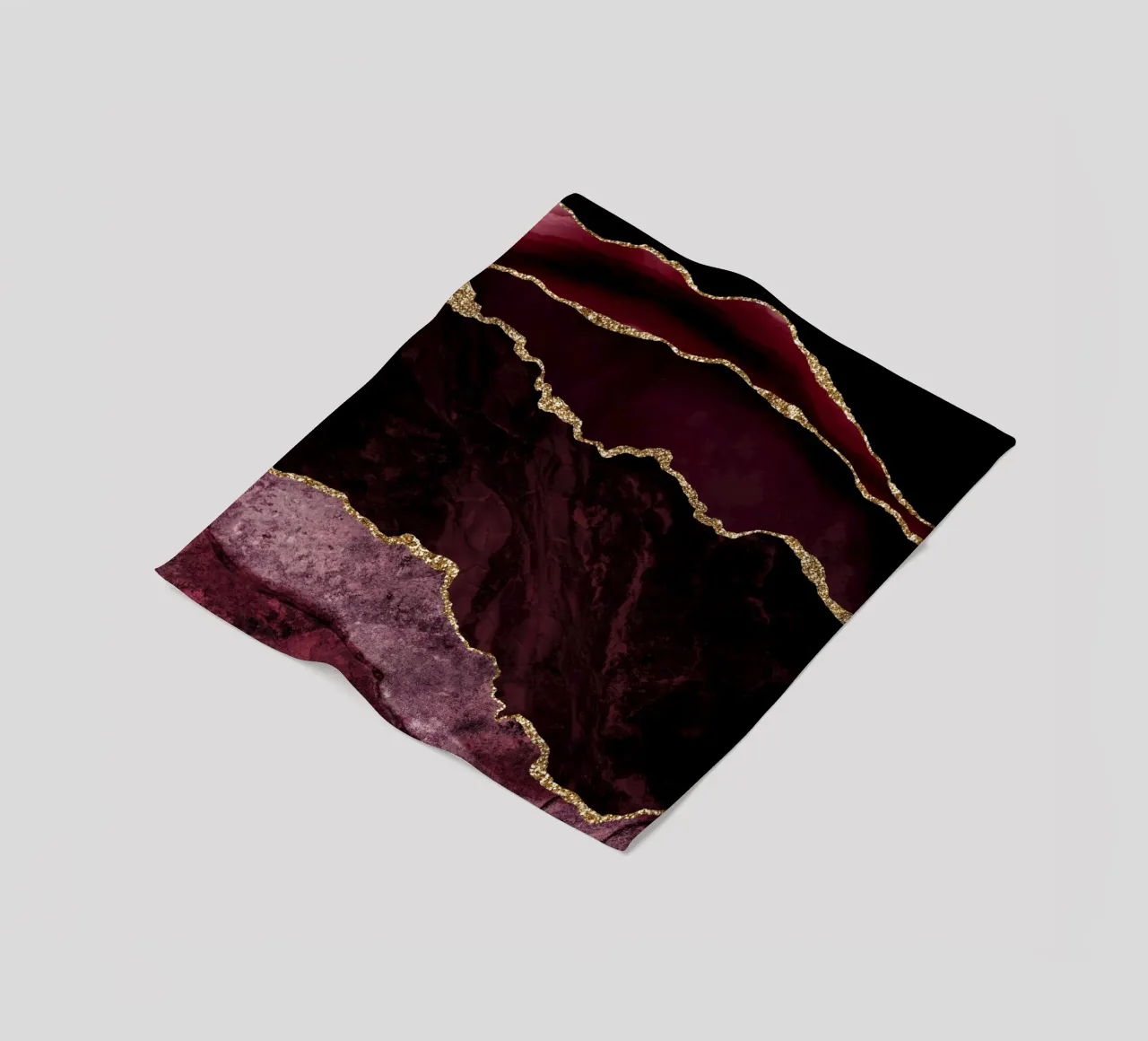 Texture Agata Borgogna e Oro 02 coperta in pile da Gemstone Textures