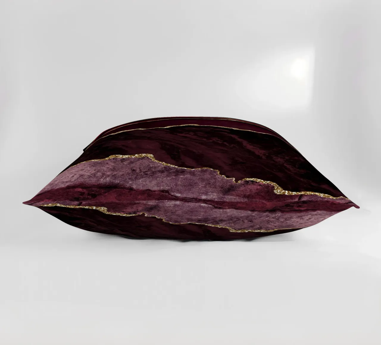 Texture Agata Borgogna e Oro 02 cuscino da Gemstone Textures