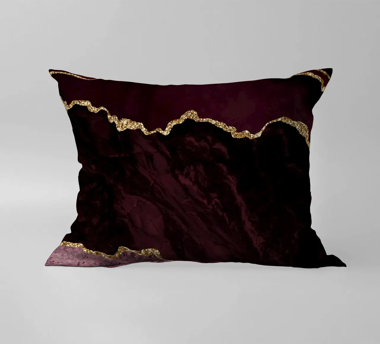 Texture Agata Borgogna e Oro 02 cuscino da Gemstone Textures