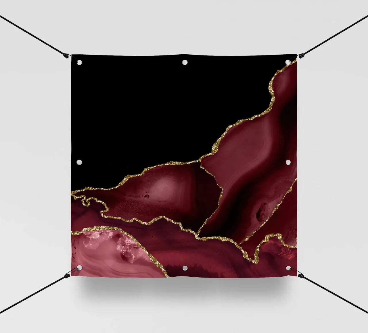 Texture Agata Borgogna e Oro 03 telo in pvc da Gemstone Textures