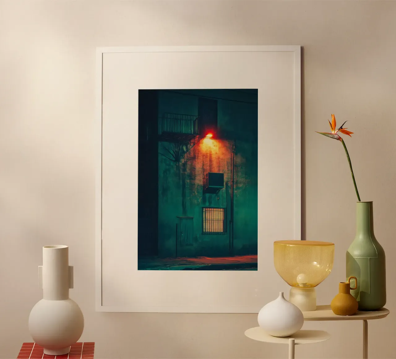 Playing with light on the walls of New Orleans hahnemühle by By Night