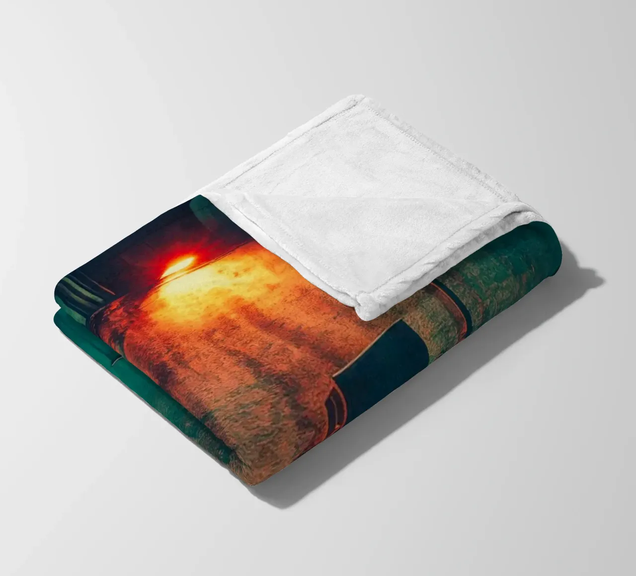 Playing with light on the walls of New Orleans fleece blanket by By Night