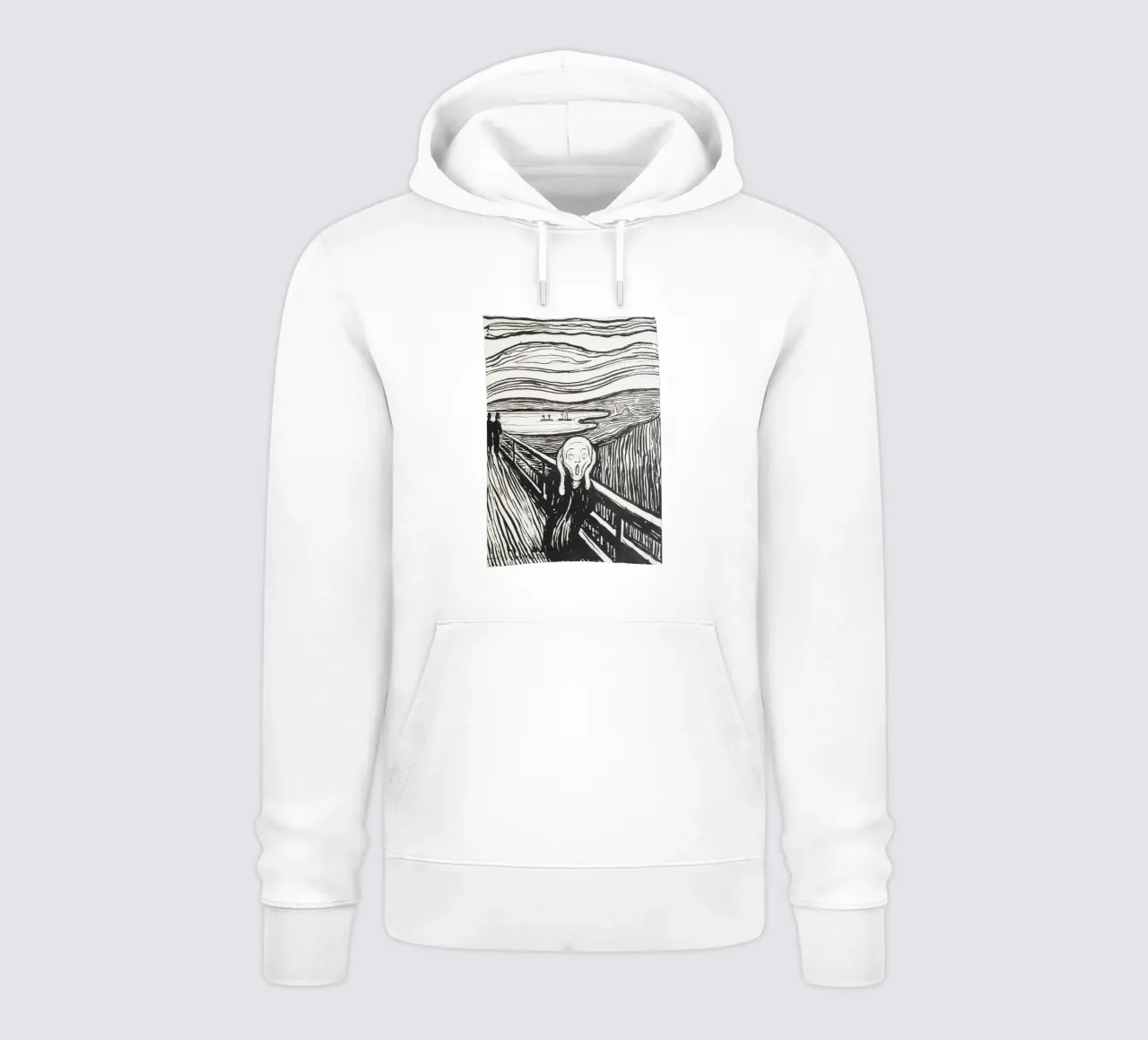Edvard Munch - The Scream , 1895 . (lithography) hoodie by Timeless Artworks