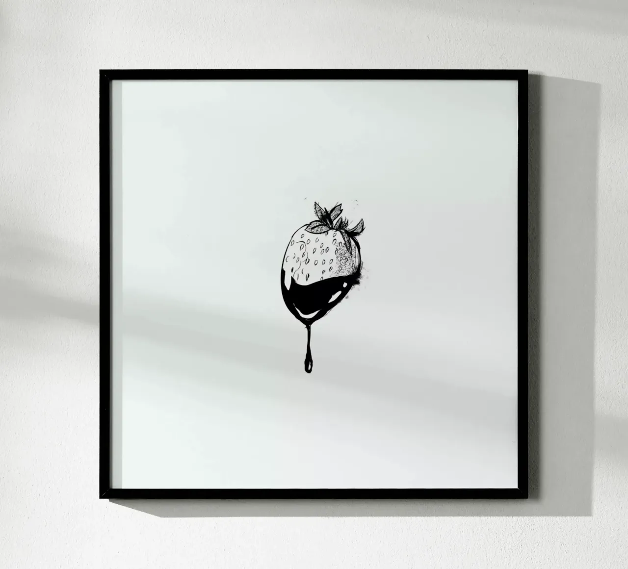 Strawberry poster con telaio in plastica da Kateřina Bažantová