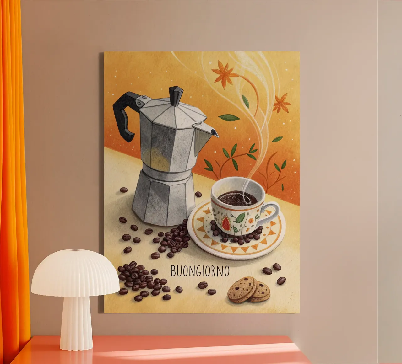 Goedemorgen canvas met Baklijst van logic