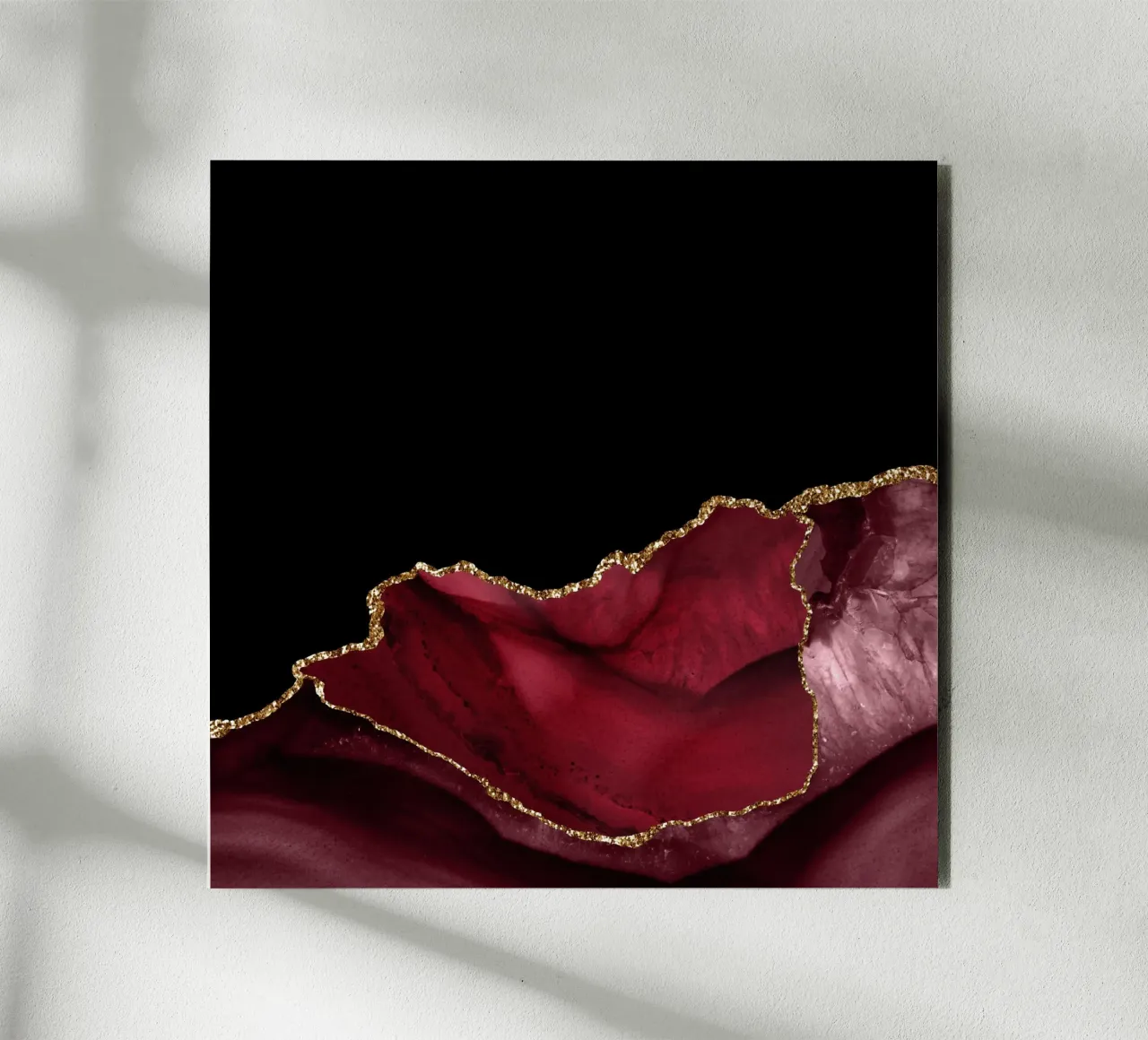 Texture Agata Borgogna e Oro 06 alluminio dibond da Gemstone Textures