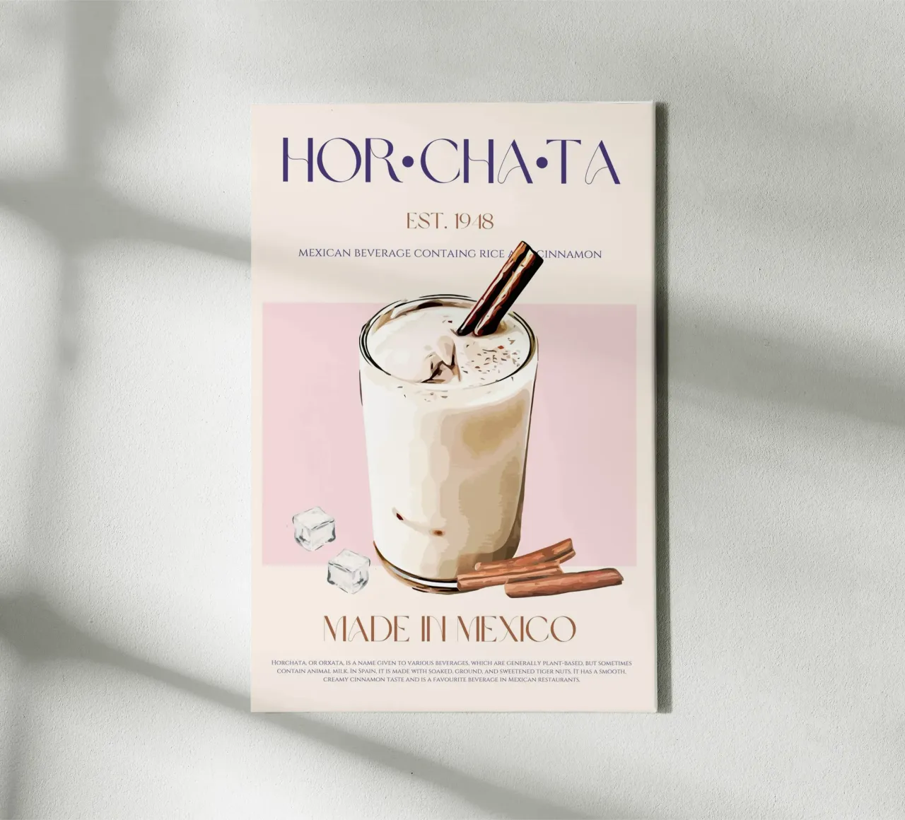 Stampa Horchata tela da KOKRPrints