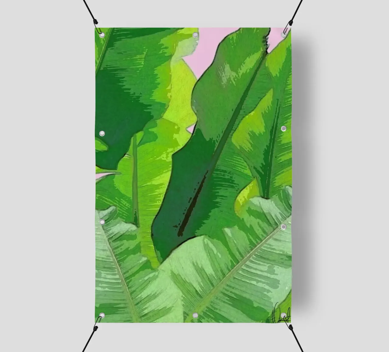 Banana Tropics telo in pvc da Xchange Art Studio
