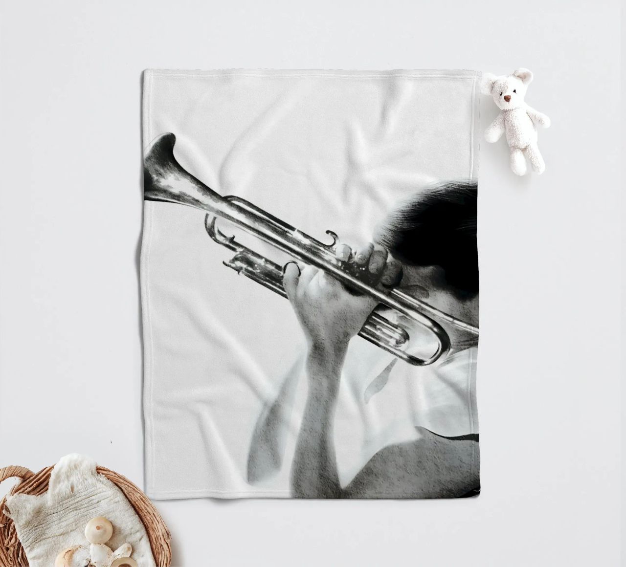 Chet Baker Fleecedecke von heiyoum