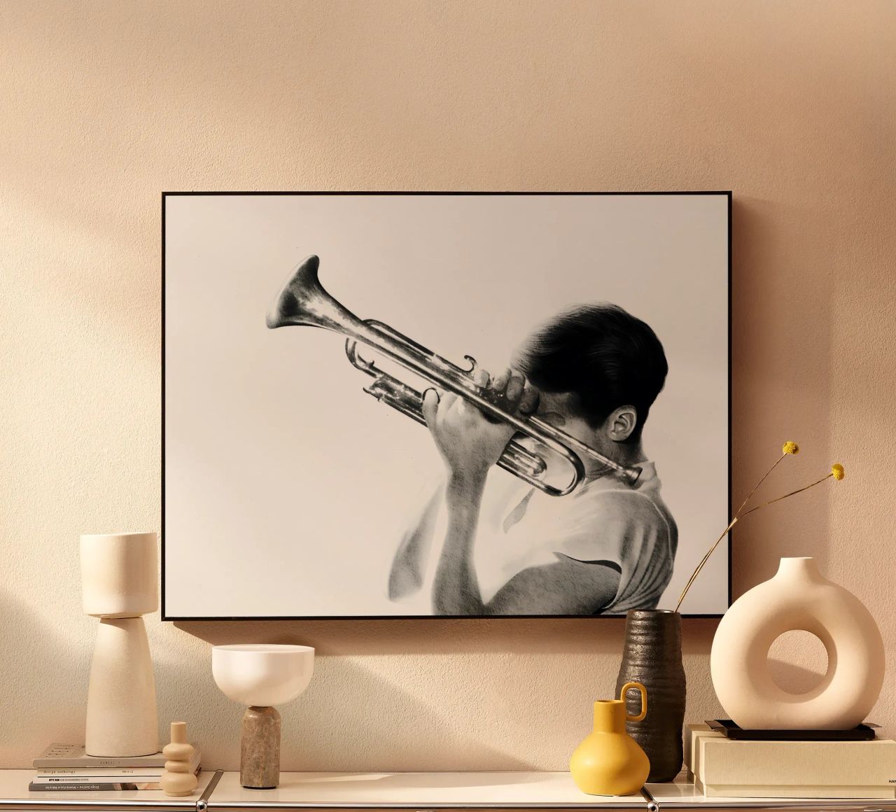 Chet Baker Acryl-Glas von heiyoum