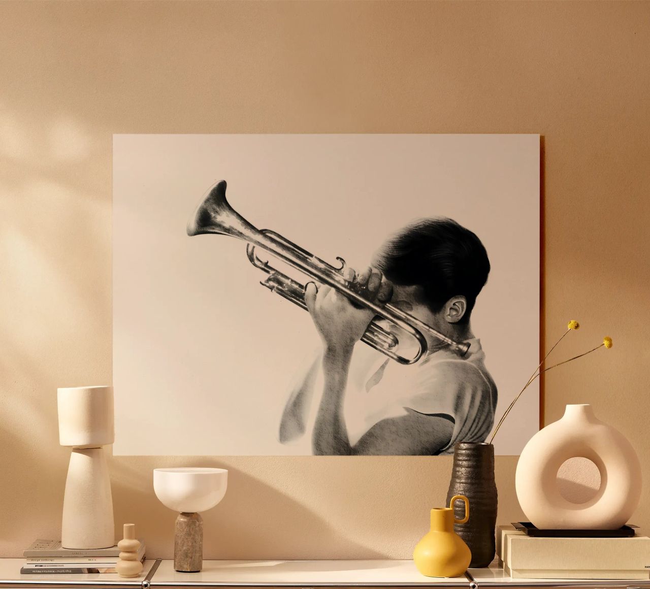 Chet Baker Acryl-Glas von heiyoum