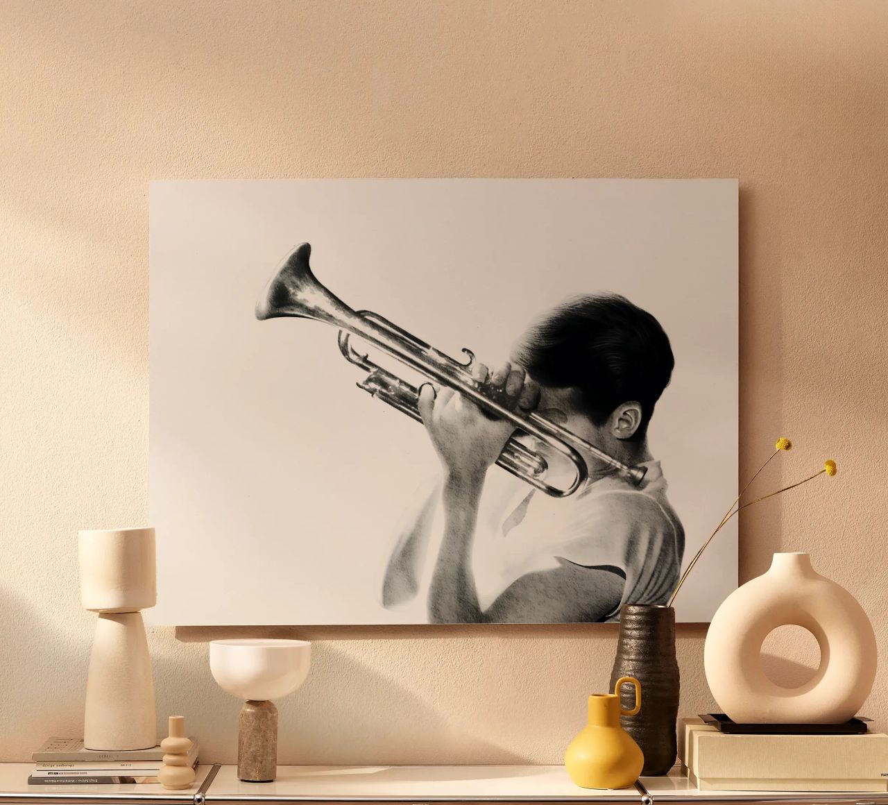 Chet Baker Alu-Dibond von heiyoum