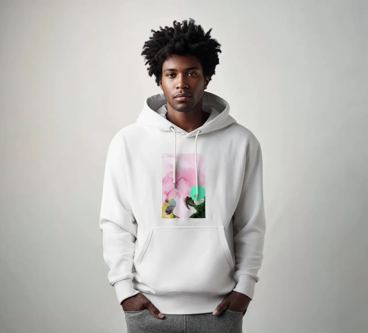 It Is Cloudy! felpa con cappuccio da Rococco LA