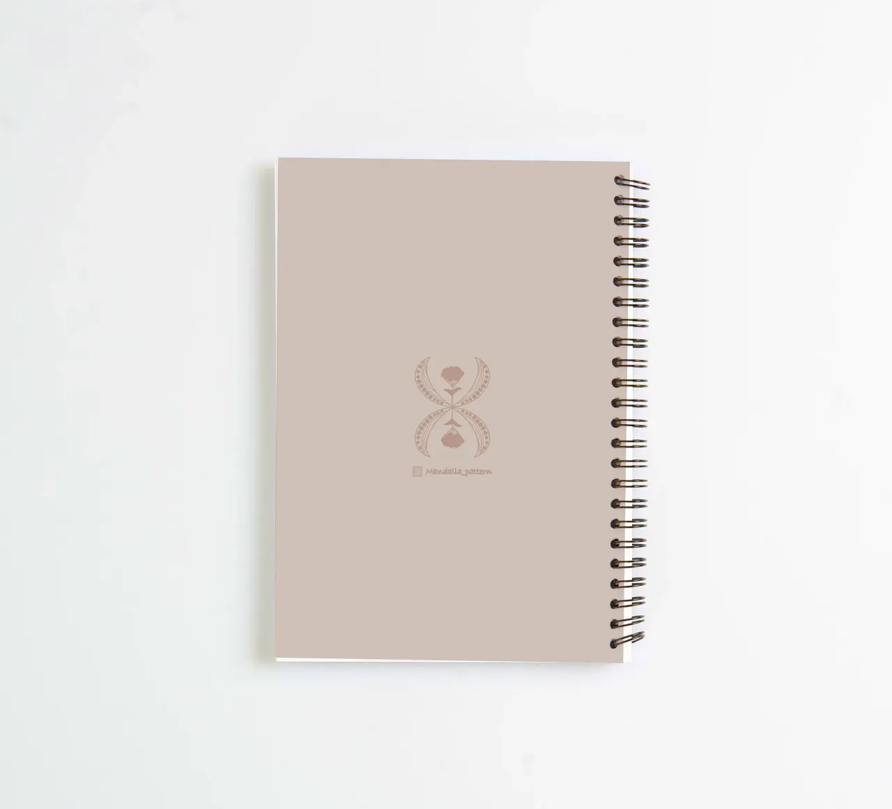 Meeting halfway spiral notebook by Mandalla Pattern