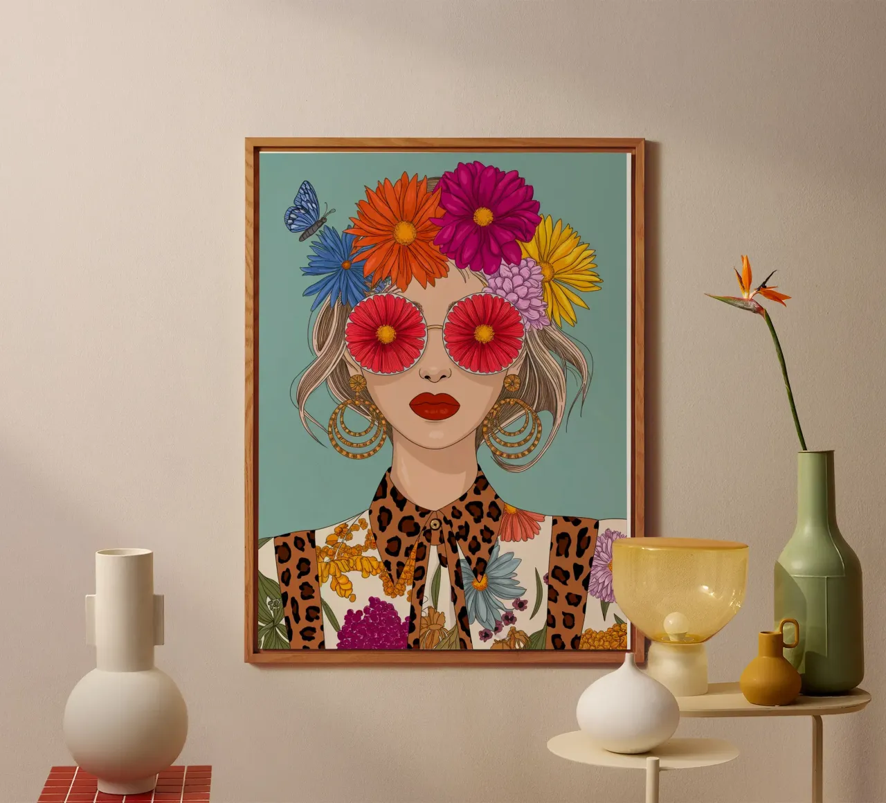 Ragazza dei fiori alluminio dibond da logic