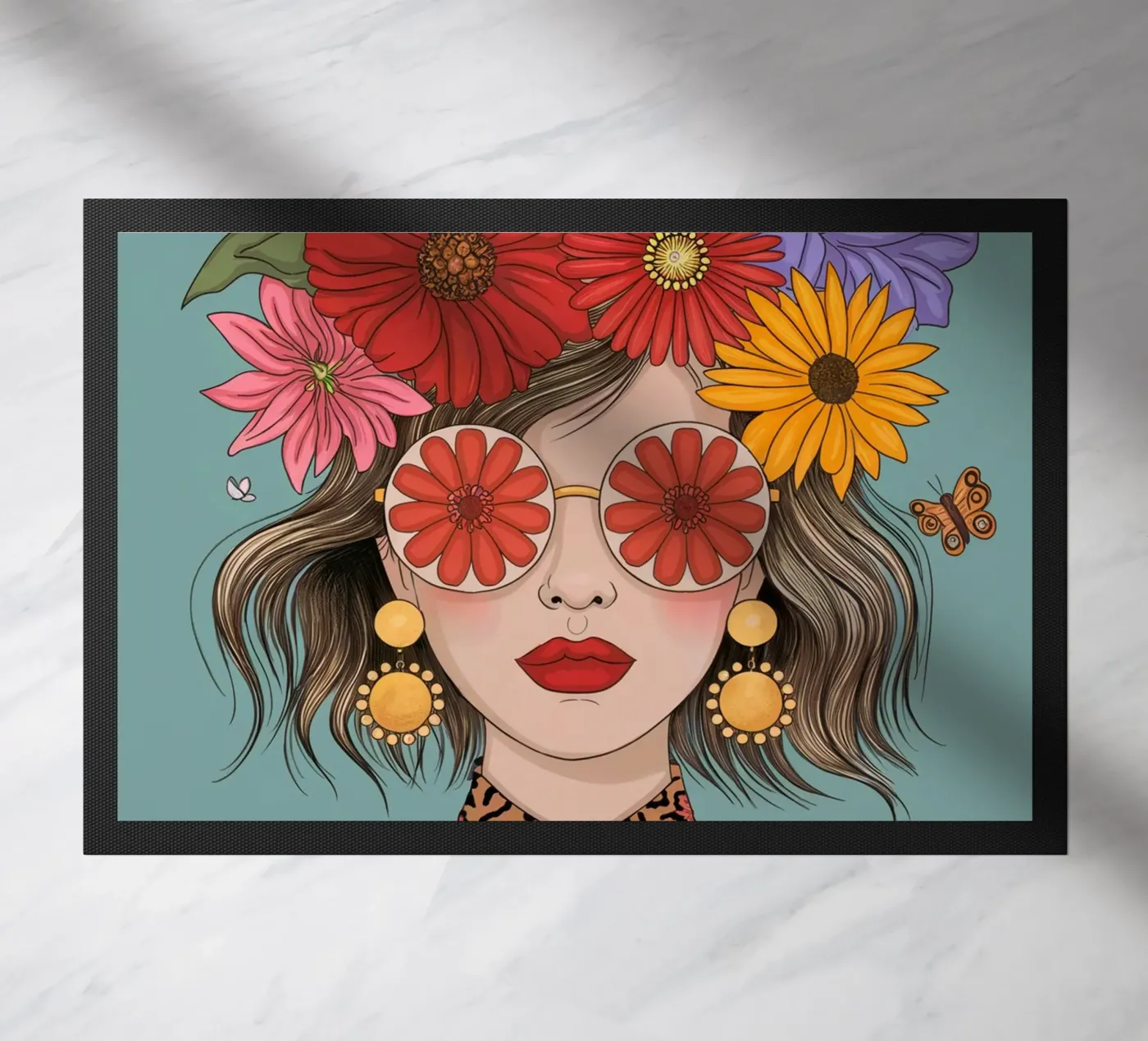 Flower Girl Fußmatte von logic