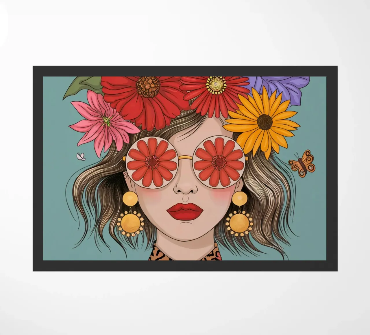Ragazza dei fiori zerbino da logic