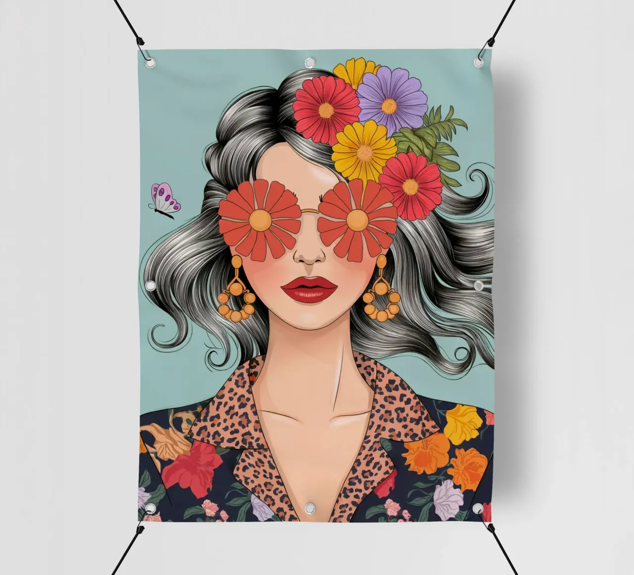 Ragazza dei fiori telo in pvc da logic