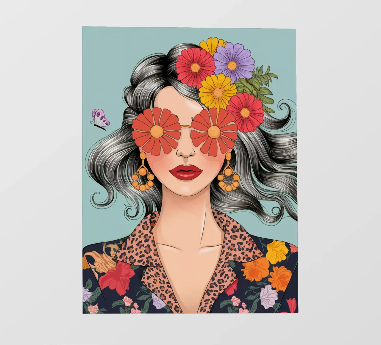 Ragazza dei fiori telo in pvc da logic