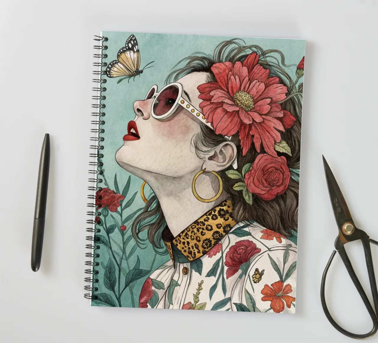 Flower Girl spiral notebook by logic