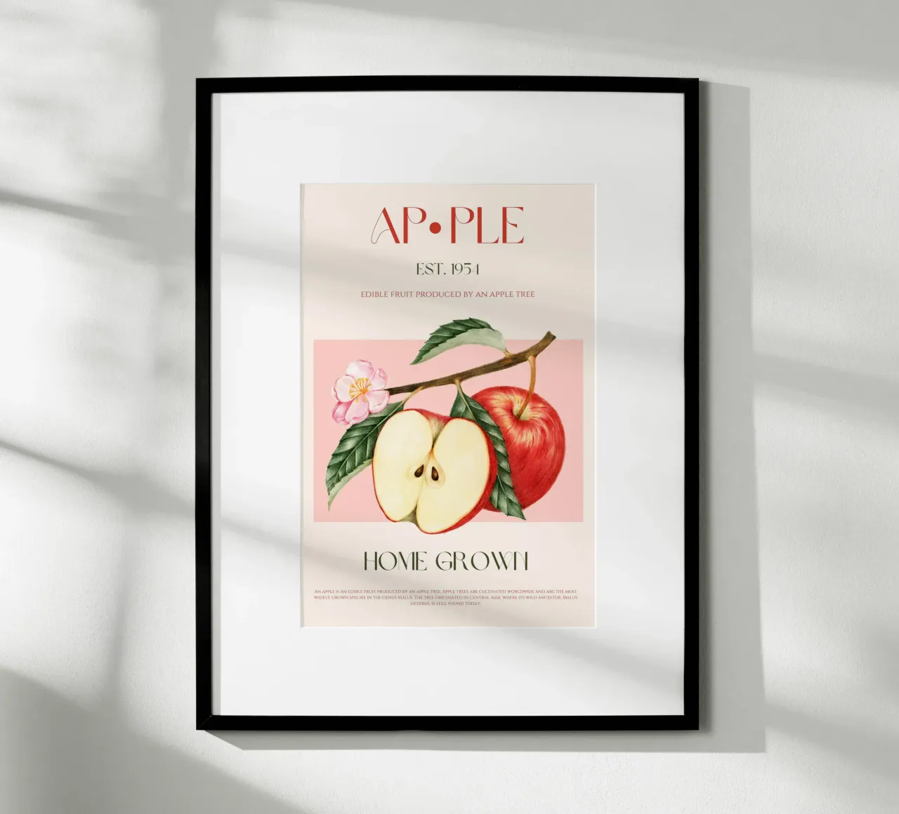 Manzana Fruit Print poster de KOKRPrints