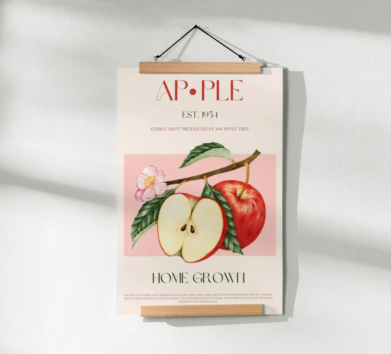 Manzana Fruit Print poster de KOKRPrints