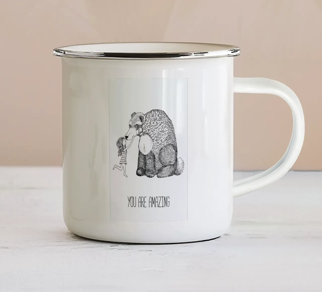 Uramazing tazza in smalto da Sabrina Ziegenhorn