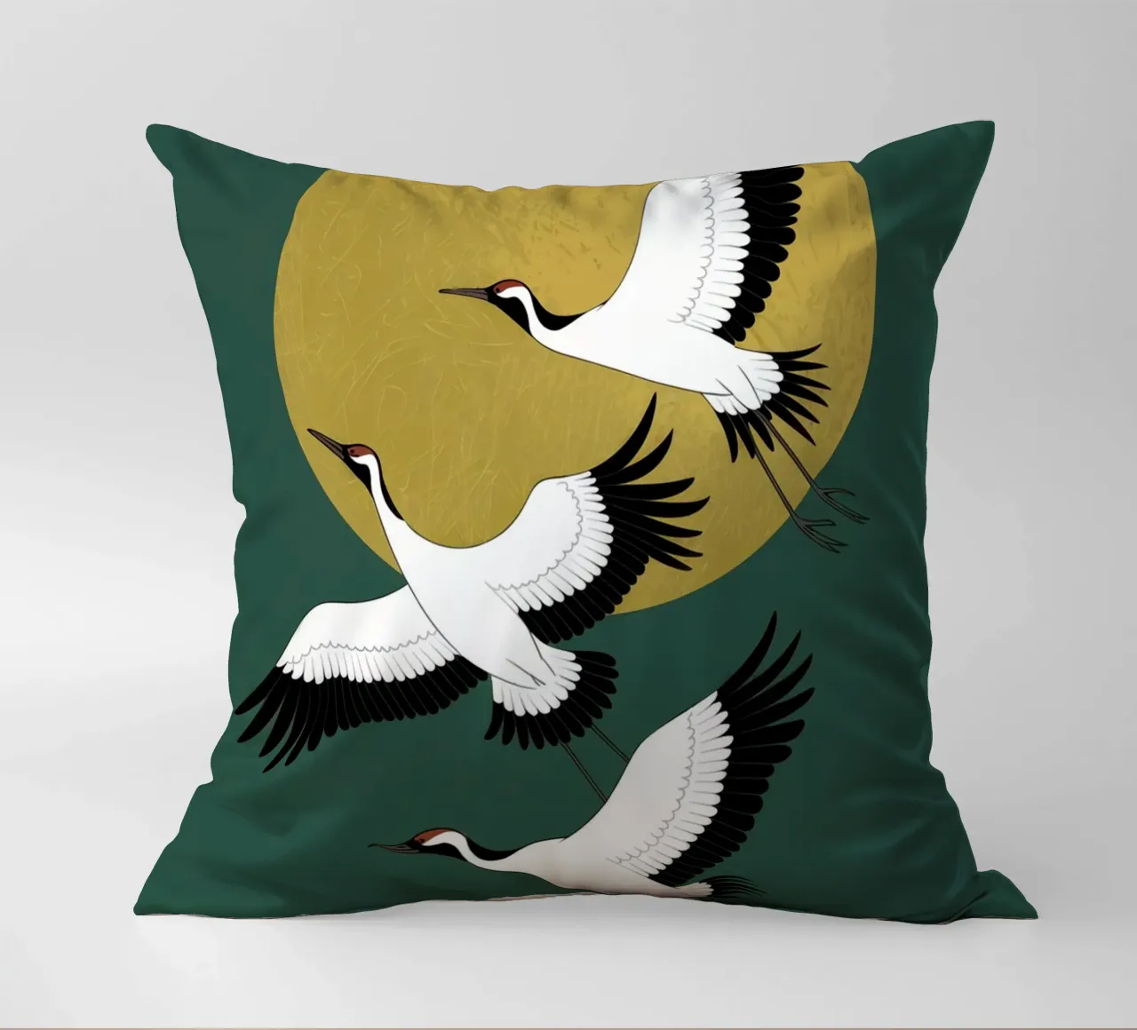 Cranes In Flight decorative cushion by logic