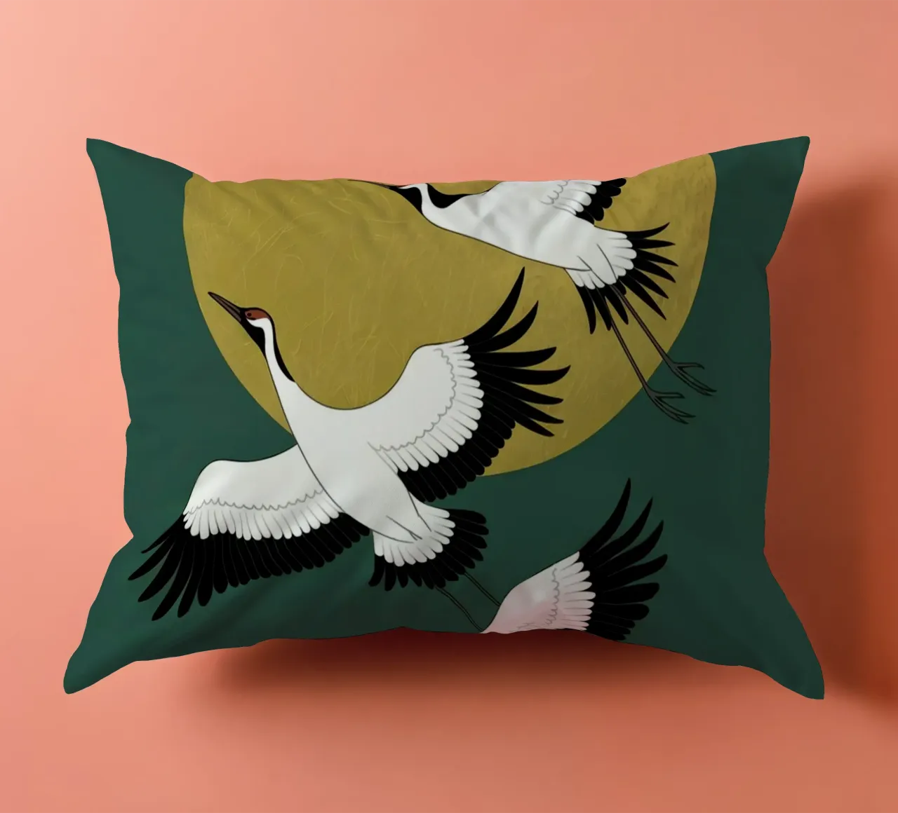 Cranes In Flight decorative cushion by logic
