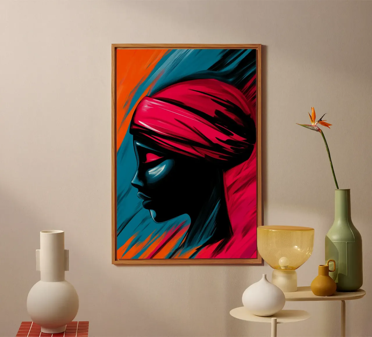 Hidden in the intoxication of colours in silence and power alu-dibond by melipo-art