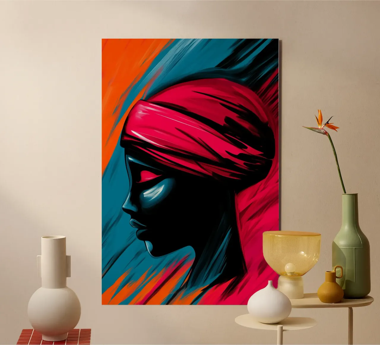 Hidden in the intoxication of colours in silence and power alu-dibond by melipo-art