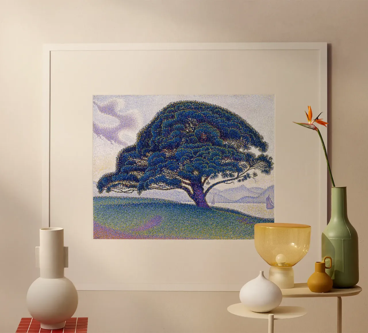 The Bonaventure Pine poster con telaio in plastica da apoloprints