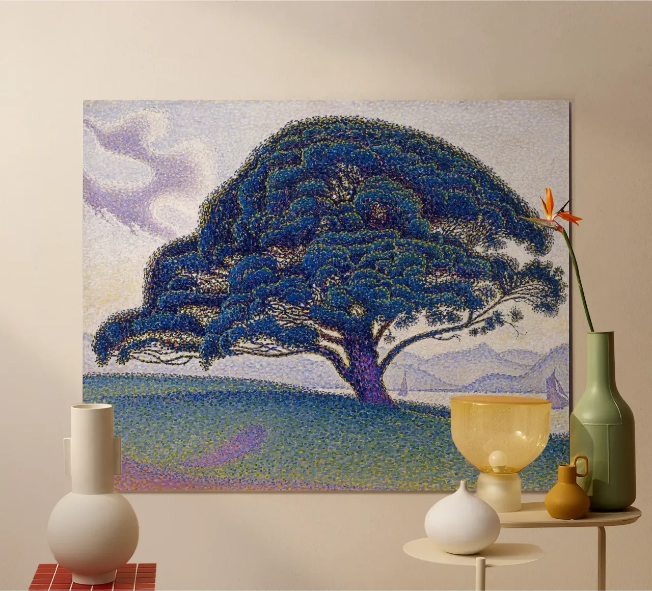 The Bonaventure Pine poster con telaio in plastica da apoloprints