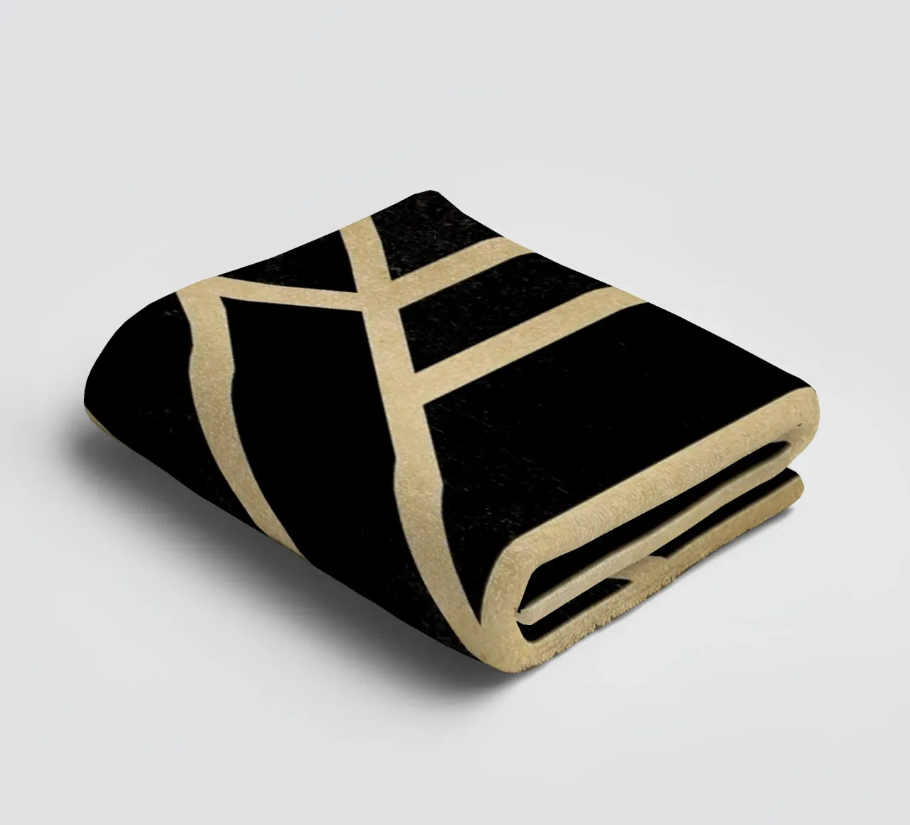Art Deco Black towel by Elisabeth Fredriksson