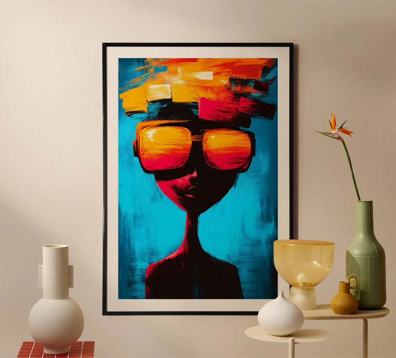 Gli orizzonti luminosi di uno spirito sconfinato poster con telaio in legno da melipo-art