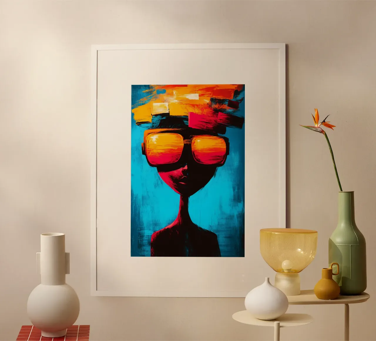 Gli orizzonti luminosi di uno spirito sconfinato poster con telaio in legno da melipo-art